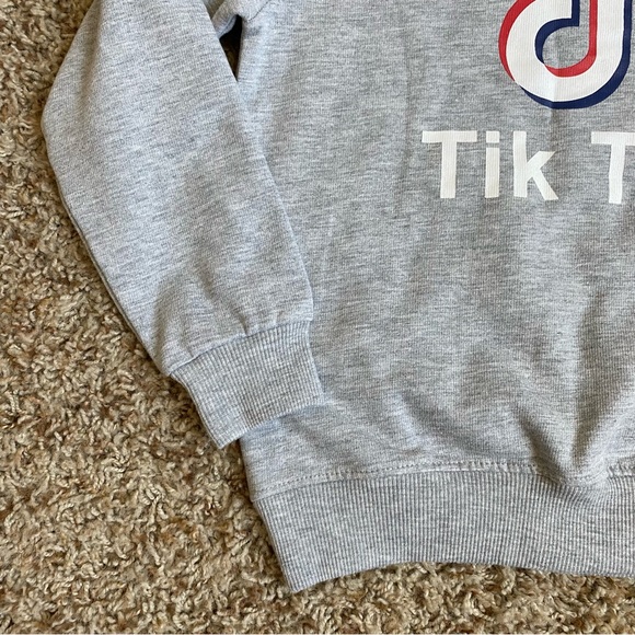 Tik Tok Childrens Gray Sweatshirt - Picture 6 of 8